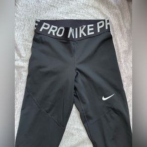 Nike Pro Leggings with Mesh Detail, M